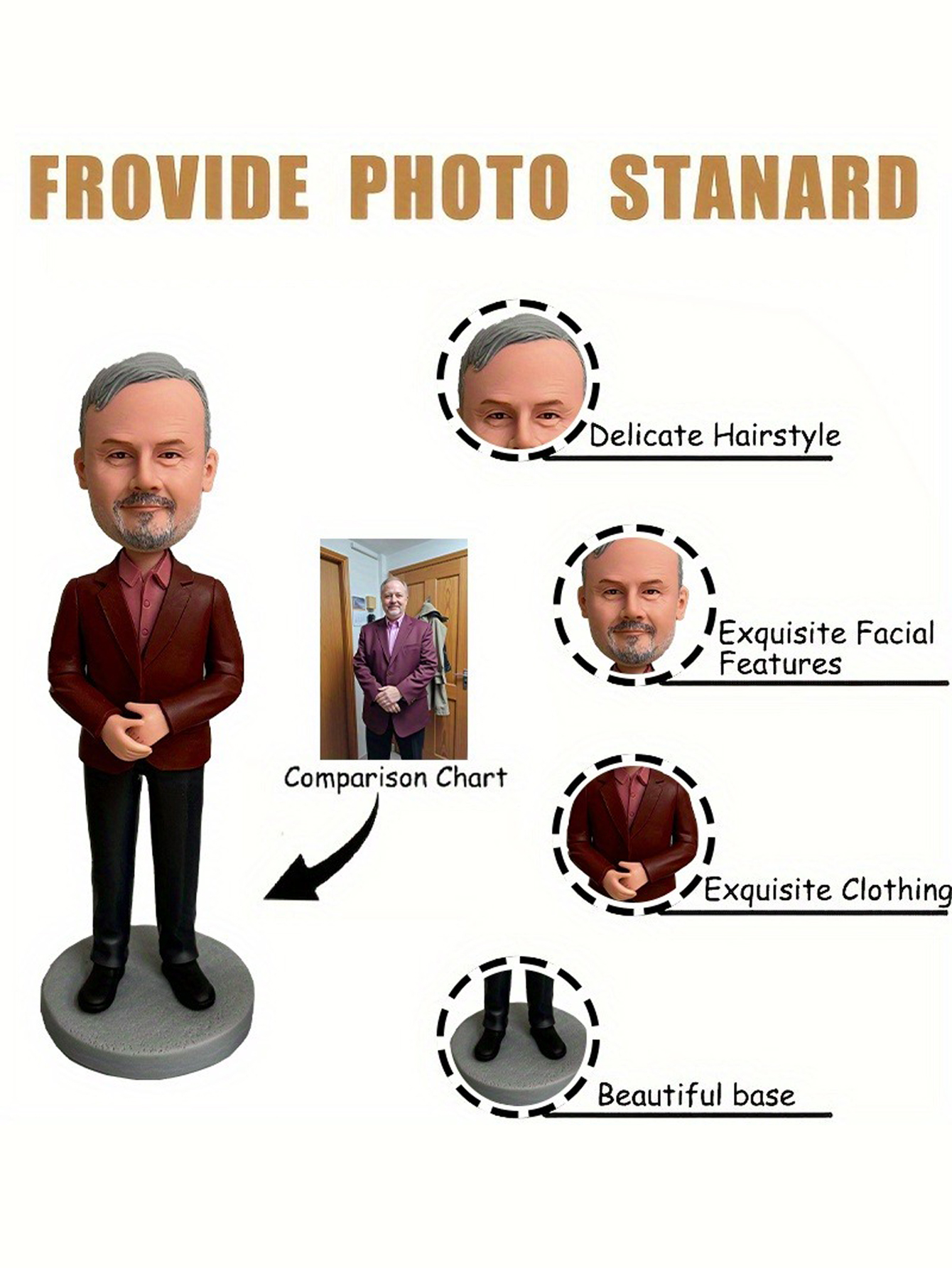 Custom Cartoon Character Bobblehead Dolls Handcrafted Clay Bobblehead Dolls